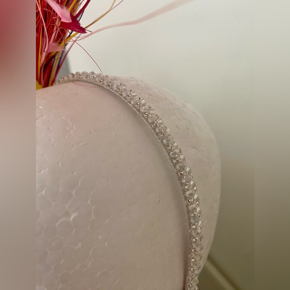 Kentucky Derby Hat Fascinator Peony Floral Feather Fireworks Oaks Church Tea Hat - Picture 6 of 9